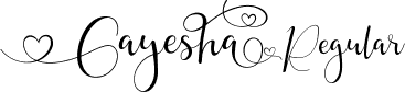 Gayesha Regular font - Gayesha-9Yz3n.ttf