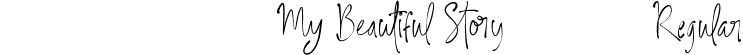 My Beautiful Story Regular font - MyBeautifulStory-DOn60.ttf
