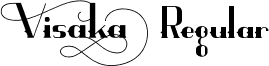 Visaka Regular font - Visaka-K701D.ttf