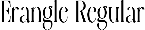 Erangle Regular font - erangle.otf