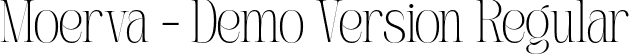 Moerva - Demo Version Regular font - Moerva-DemoVersion-Regular.otf