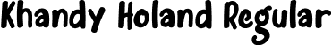 Khandy Holand Regular font - Khandy Holand.ttf