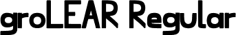 groLEAR Regular font - groLEAR.ttf