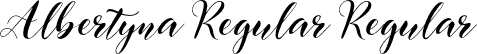 Albertyna Regular Regular font - Albertyna Regular.otf