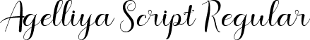 Agelliya Script Regular font - Agelliya.ttf