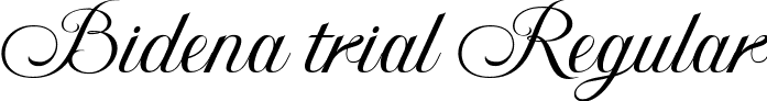 Bidena trial Regular font - BidenaTrialRegular-rgZwA.ttf