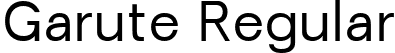 Garute Regular font - Garute-Regular.ttf