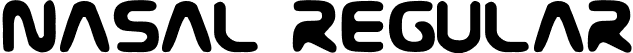 Nasal Regular font - Nasal.otf