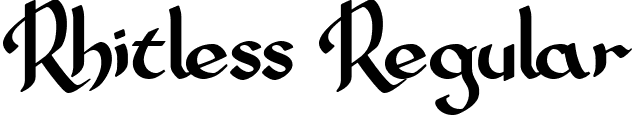 Rhitless Regular font - Rhitless.ttf