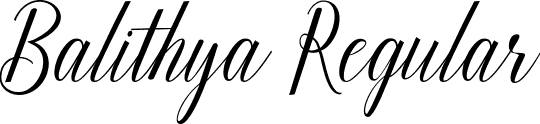 Balithya Regular font - Balithya dd.ttf