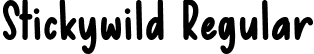 Stickywild Regular font - Stickywild DEMO.ttf