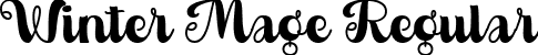 Winter Mage Regular font - Winter Mage.ttf