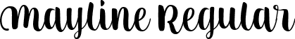 Mayline Regular font - Mayline.ttf