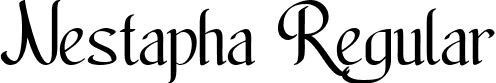 Nestapha Regular font - Nestapha.ttf