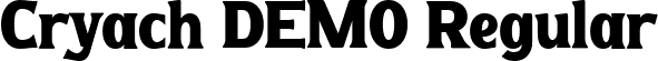 Cryach DEMO Regular font - Cryachy-DEMO.ttf