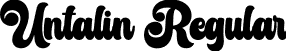 Untalin Regular font - Untalin - PERSONAL USE ONLY.otf