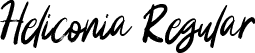 Heliconia Regular font - Heliconia.otf