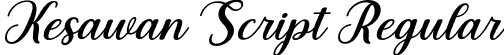 Kesawan Script Regular font - Kesawan Script.otf