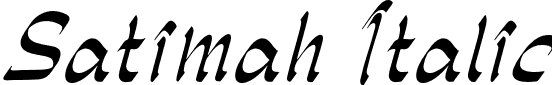 Satimah Italic font - Satimah Italic.otf