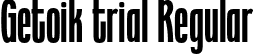 Getoik trial Regular font - Getoiktrial.otf