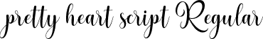 pretty heart script Regular font - Pretty Heart.otf