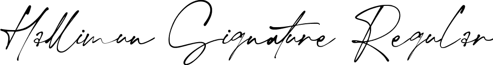 Hallimun Signature Regular font - HallimunSignature.ttf