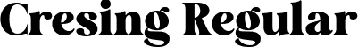 Cresing Regular font - Cresing.ttf