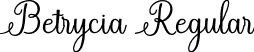 Betrycia Regular font - Betrycia.otf