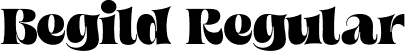 Begild Regular font - Begild.ttf