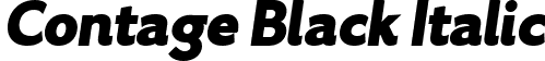 Contage Black Italic font - Contage Black Italic.ttf