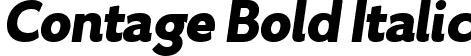 Contage Bold Italic font - Contage Bold Italic.ttf