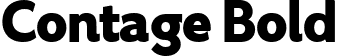 Contage Bold font - Contage Bold.ttf