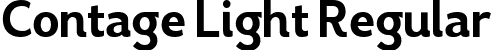 Contage Light Regular font - Contage Light.ttf