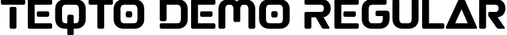 Teqto Demo Regular font - Teqto-Demo.otf