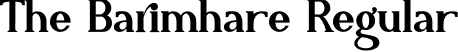 The Barimhare Regular font - The Barimhare.otf