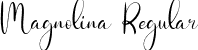 Magnolina Regular font - Magnolina.ttf