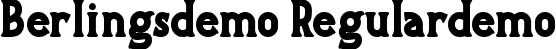 Berlingsdemo Regulardemo font - Berlingsdemo.ttf