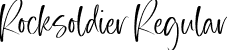 Rocksoldier Regular font - Rocksoldier.otf