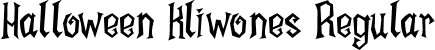 Halloween Kliwones Regular font - Halloween Kliwones.otf