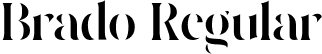 Brado Regular font - Brado.ttf