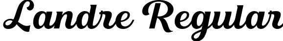 Landre Regular font - landre-regular.otf