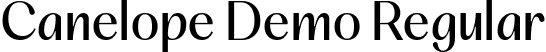 Canelope Demo Regular font - canelope-demo-regular.ttf