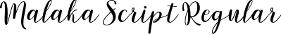 Malaka Script Regular font - Malaka Script otf.otf