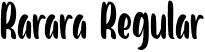 Rarara Regular font - Rarara.ttf