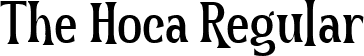 The Hoca Regular font - The Hoca.ttf