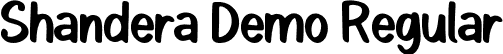 Shandera Demo Regular font - Shandera-Regular.otf