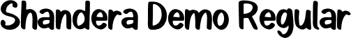 Shandera Demo Regular font - Shandera-Regular.ttf