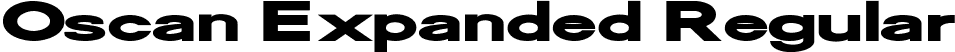 Oscan Expanded Regular font - Oscan Expanded.ttf