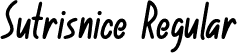 Sutrisnice Regular font - Sutrisnice.otf