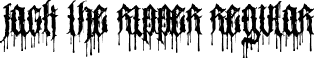 Jack the Ripper Regular font - JacktheRipper-Regular.ttf